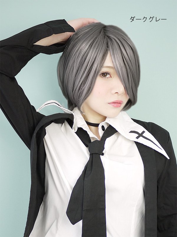 画像31: コスプレショートストレートウィッグとケア用品のセット (31)