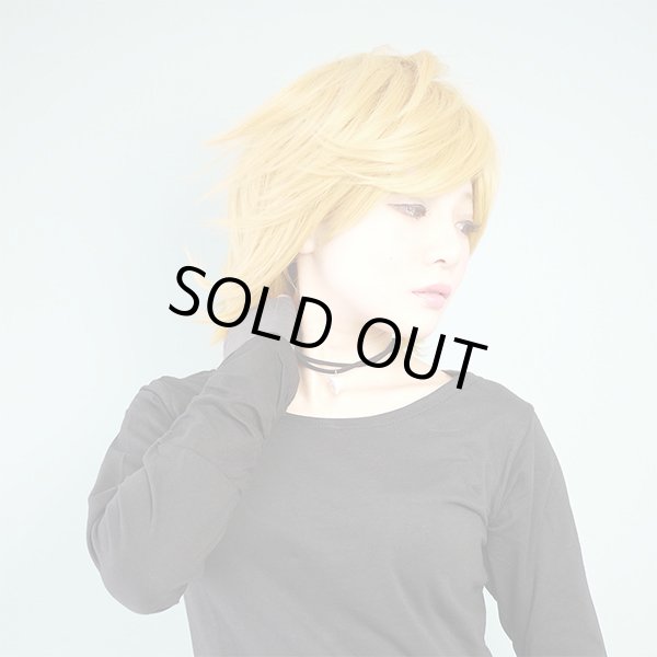 画像6: コスプレミディアムレイヤーウィッグ【オレンジ】 (6)