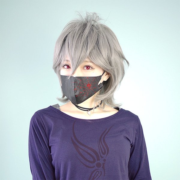 画像7: コスプレミディアムレイヤーウィッグ【イエローアッシュブラウン】 (7)