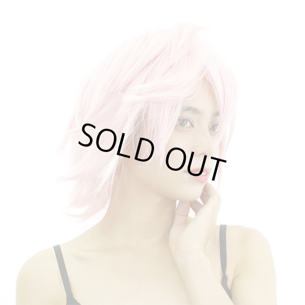 画像10: コスプレミディアムレイヤーウィッグ【オレンジ】 (10)