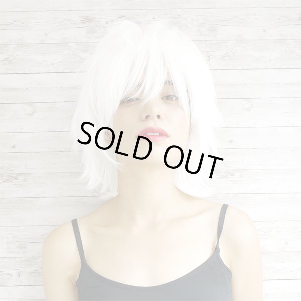 画像9: コスプレミディアムレイヤーウィッグ【オレンジ】 (9)