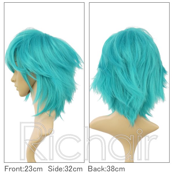 画像21: コスプレミディアムレイヤーウィッグとケア用品のセット (21)