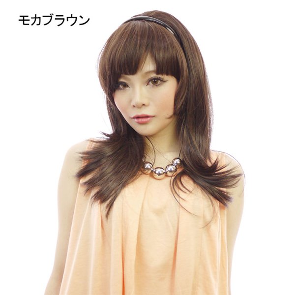 画像3: 内巻きシャギーハーフウィッグ (3)