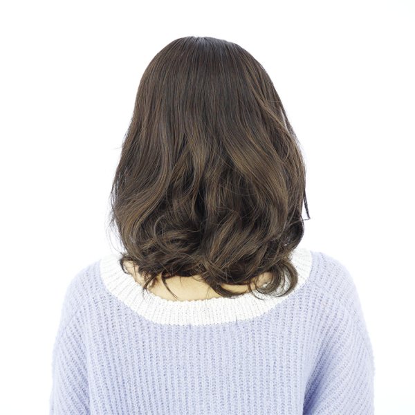 画像9: スイートミディアムカールハーフウィッグとケア用品のセット (9)