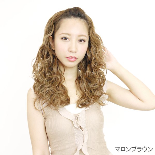 画像4: ミディアムナチュラルウェーブハーフウィッグ (4)