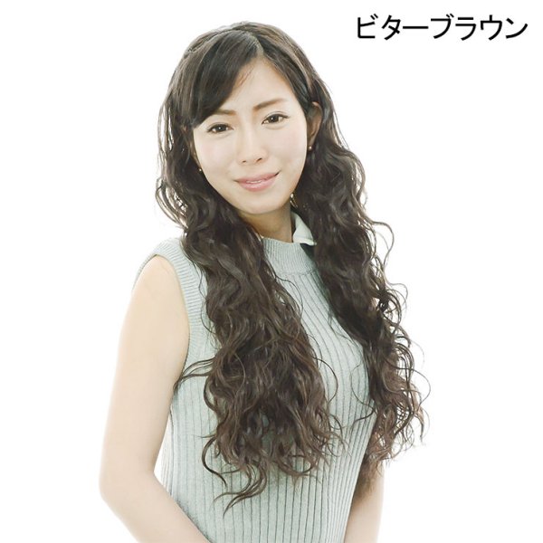 画像4: フラナチュラルウェーブハーフウィッグとケア用品のセット (4)