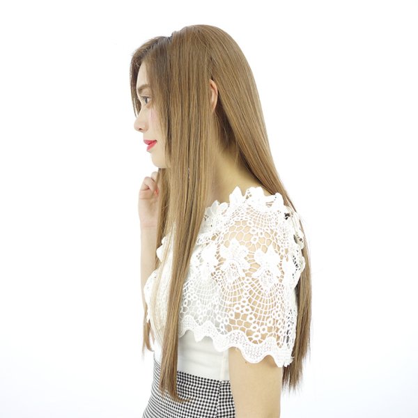 画像7: ナチュラルストレートハーフウィッグ (7)