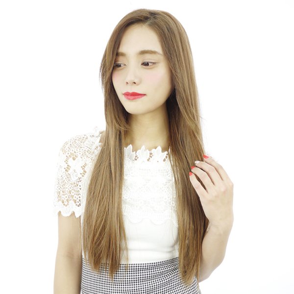 画像6: ナチュラルストレートハーフウィッグ (6)