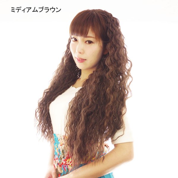 画像6: フラボリュームワッフルハーフウィッグ (6)