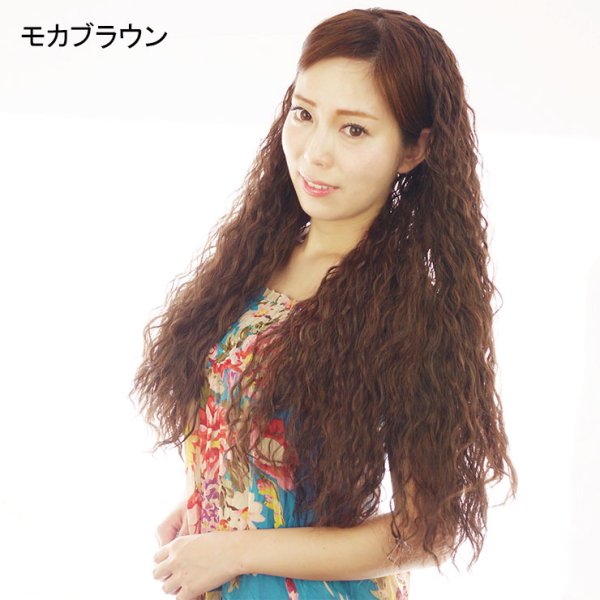 画像9: フラボリュームワッフルハーフウィッグ (9)