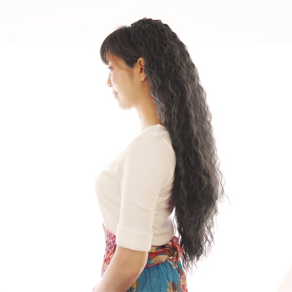 画像4: フラボリュームワッフルハーフウィッグとケア用品のセット (4)