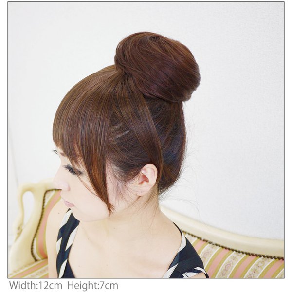 画像3: お団子ウィッグ (3)