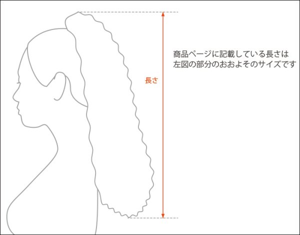 画像12: フラソバージュポニーテールウィッグ (12)