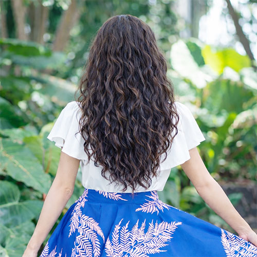 フラダンス用ハーフウィッグ